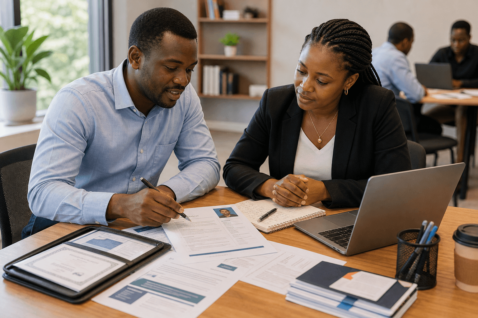 Career readiness and computer training session
